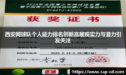 西安网球队个人能力排名创新高展现实力与潜力引发关注